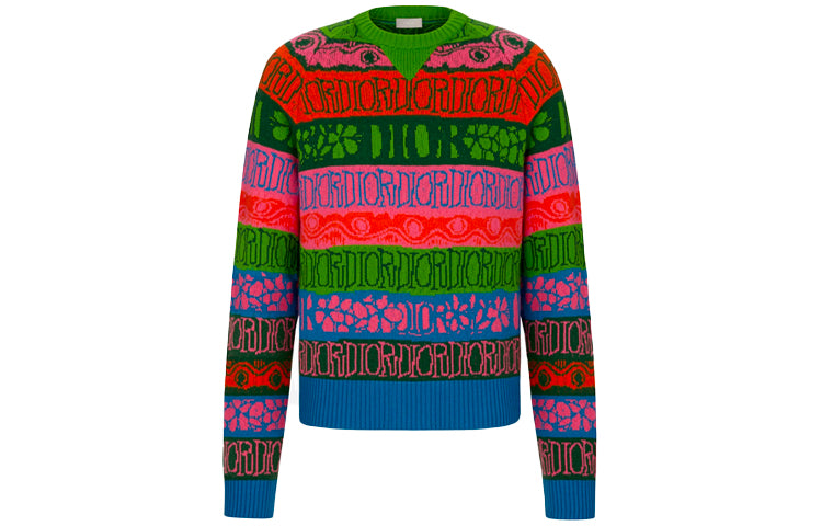 DIOR Loose Fit Knitwear Men's Multicolor