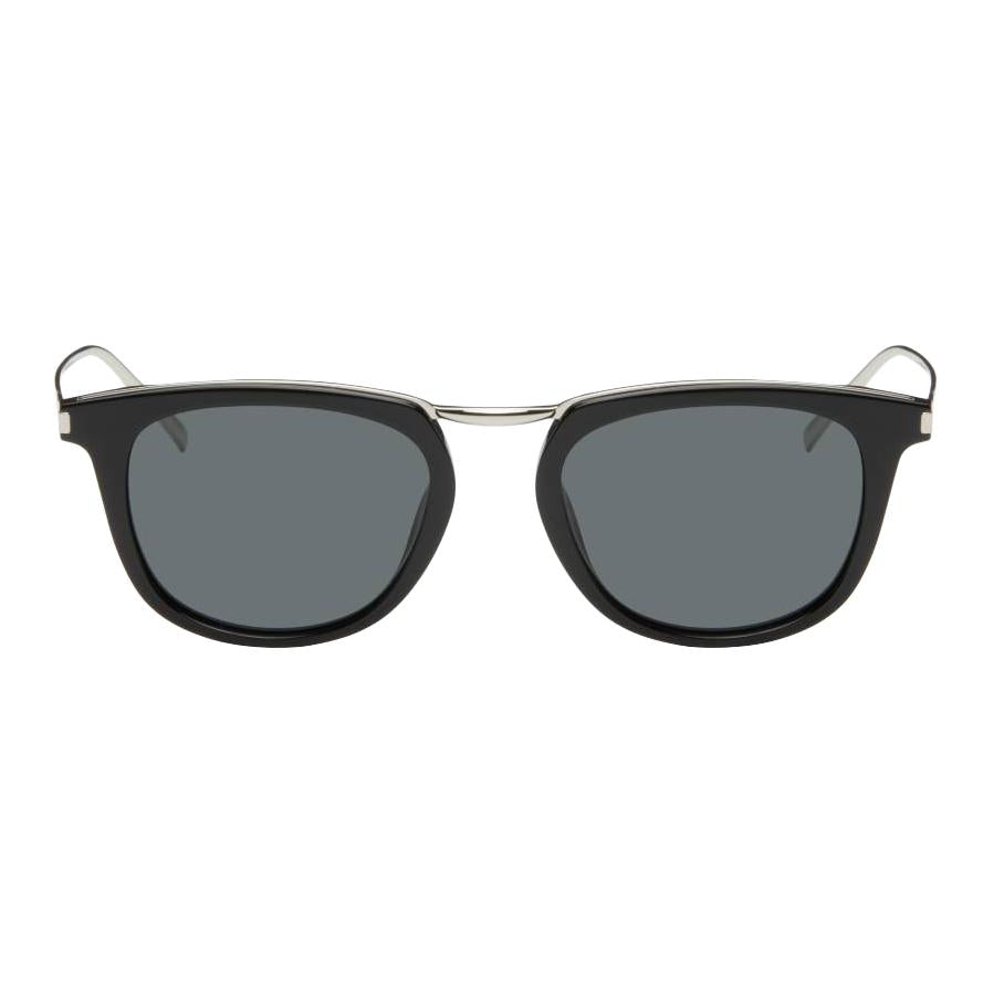 SAINT LAURENT Acetate Square Sunglasses Unisex Black