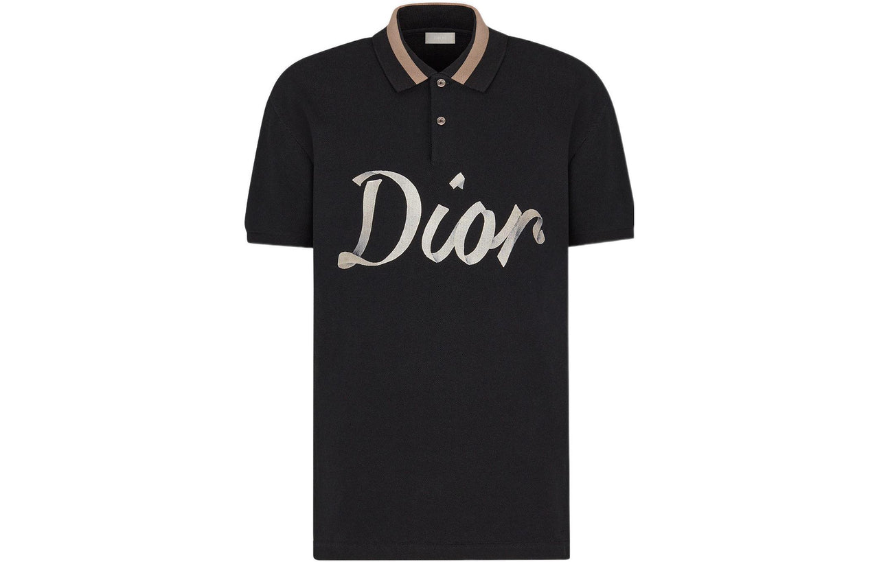 DIOR Quarterly New Products Polo Shirt Men's Black