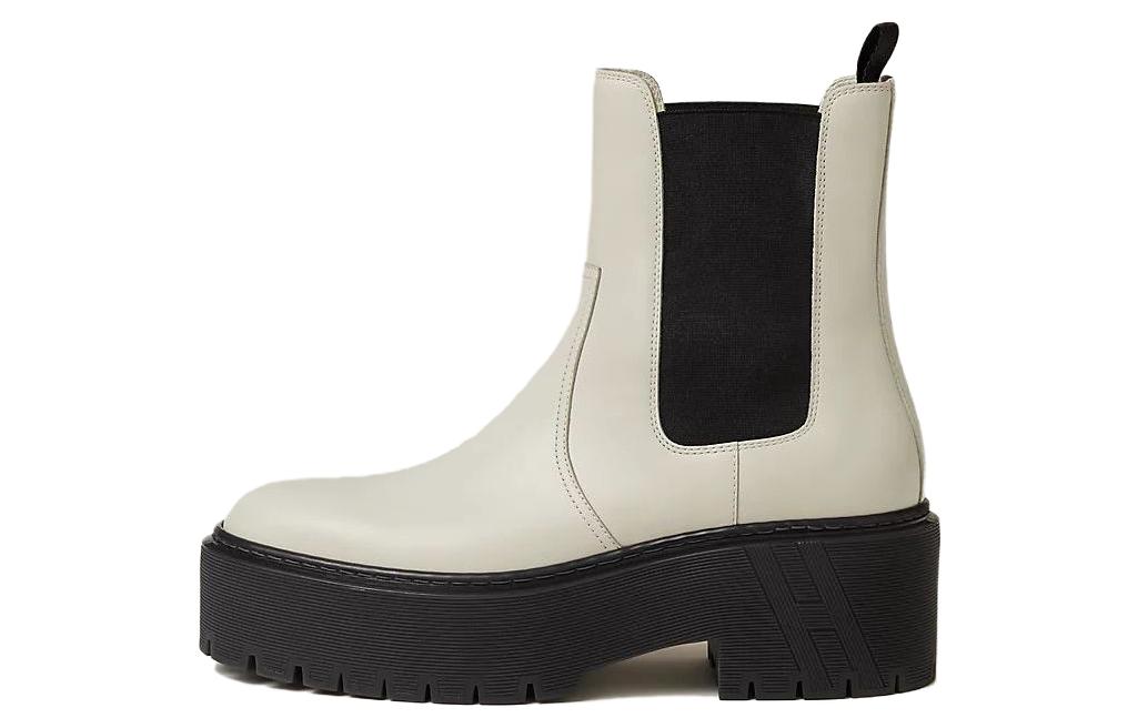 HERMES Harrow Short Chelsea Boots Women's Beige