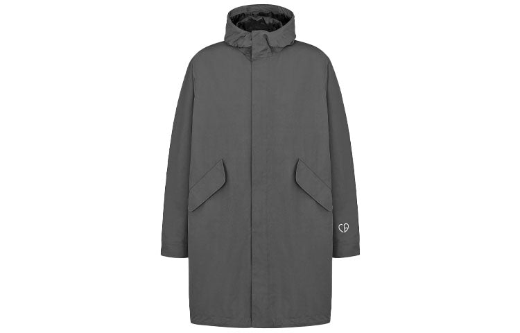 DIOR Quarterly New Products Parka Coats Men Gray