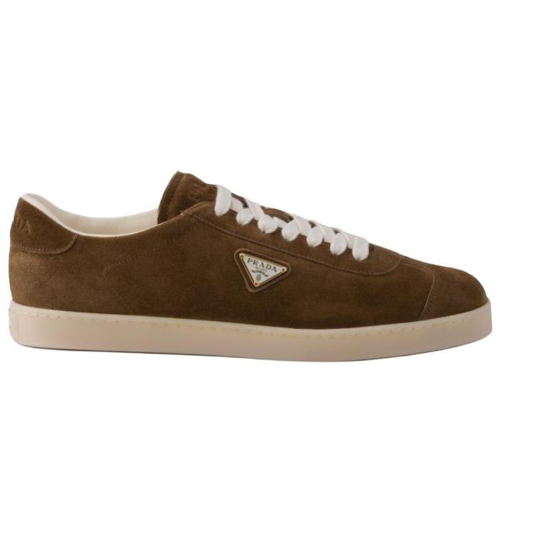 PRADA Lane Low-Top Skateboard Shoes Men's Light Brown