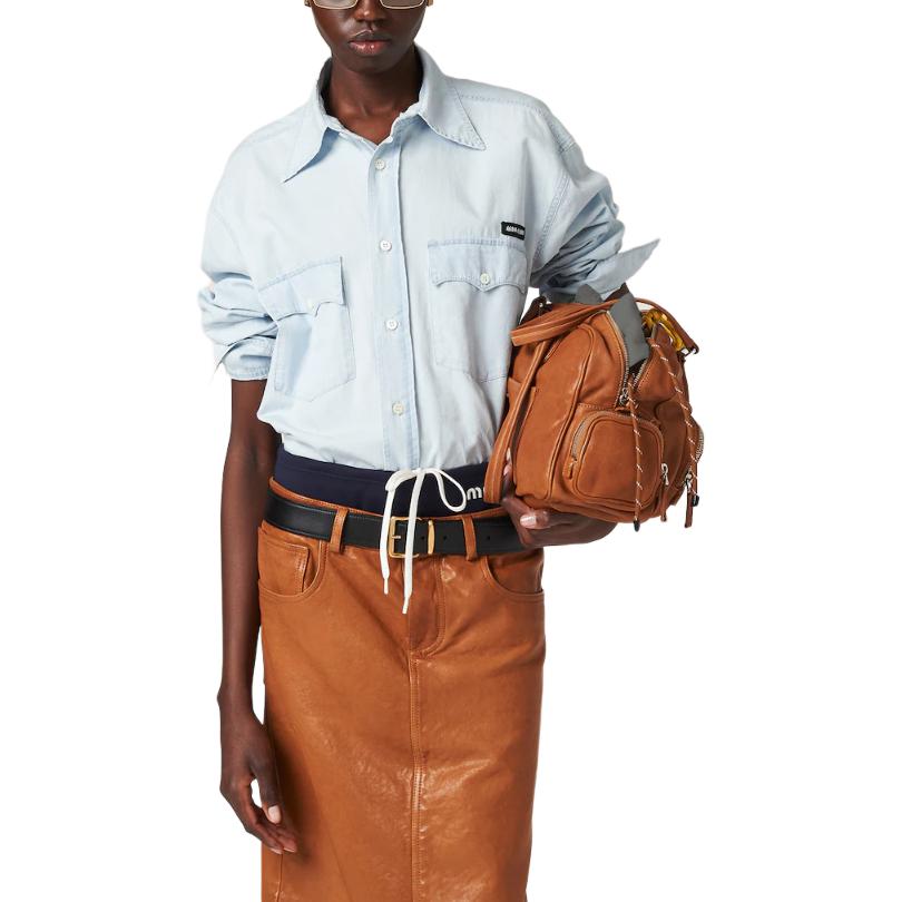 MIU MIU Shirt Unisex Light Blue