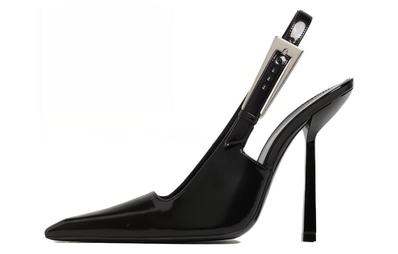 SAINT LAURENT Slim Heel High Heels 11.5cm Women's Black