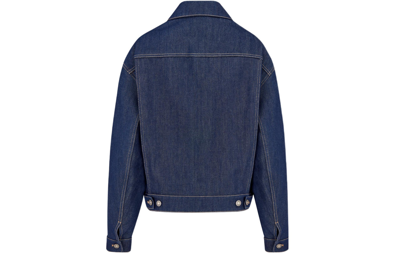 DIOR Dior Quarterly New Products FW22 Denim Jacket Women's Blue
