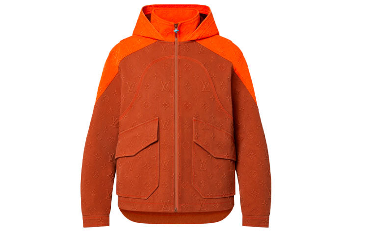 LOUIS VUITTON Monogram Hooded Denim Jacket