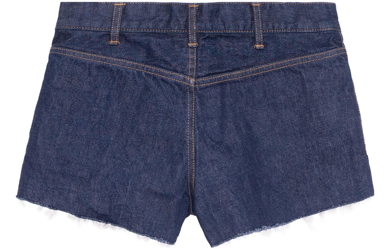 CELINE Mini Rinsed Wash Denim Shorts Rinsed Wash