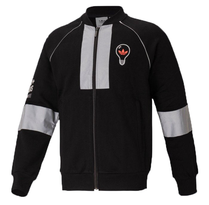 adidas originals Reflective Splicing Sports Jacket Black FT5855
