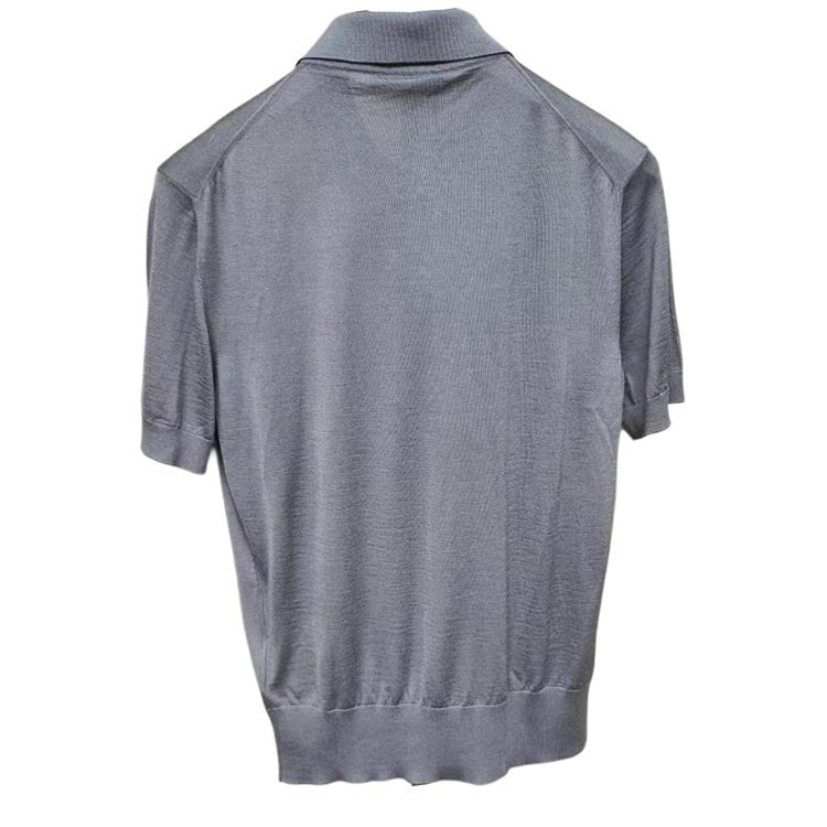 PRADA Polo Shirts Men Gray