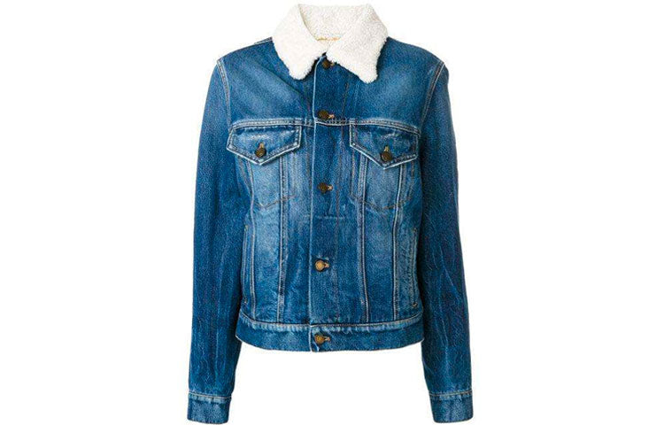 SAINT LAURENT Jackets Women's Blue