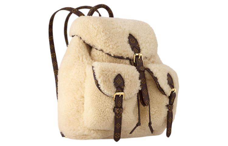 LOUIS VUITTON Lv Ski Backpack Cream/Brown