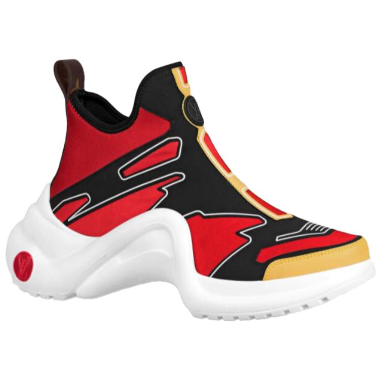 LOUIS VUITTON Archlight Ankle Sneakers 'Red Yellow Black' Women's
