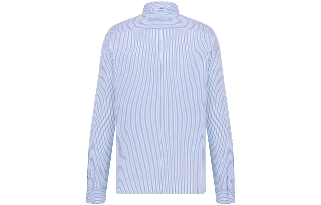 DIOR Christian DIOR Couture Pinstriped Zipped Shirt