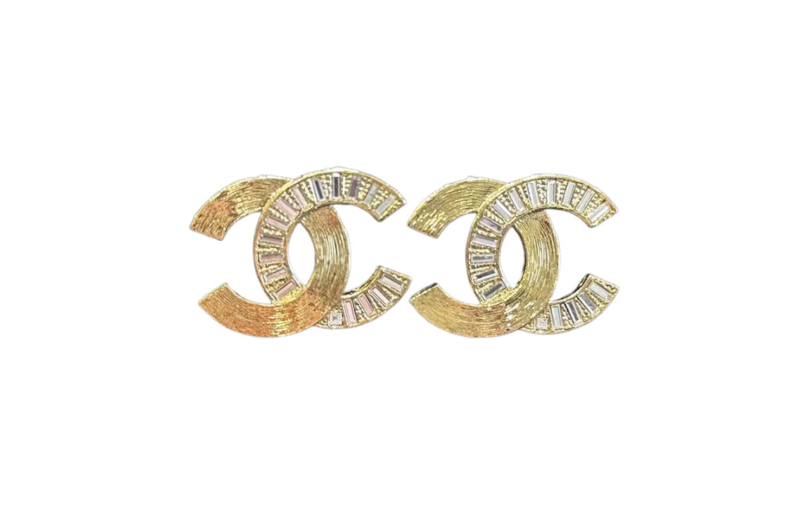 CHANEL Stud Earrings Women's