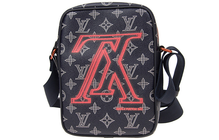 LOUIS VUITTON Danube Monogram Upside Down Ink Pm Navy