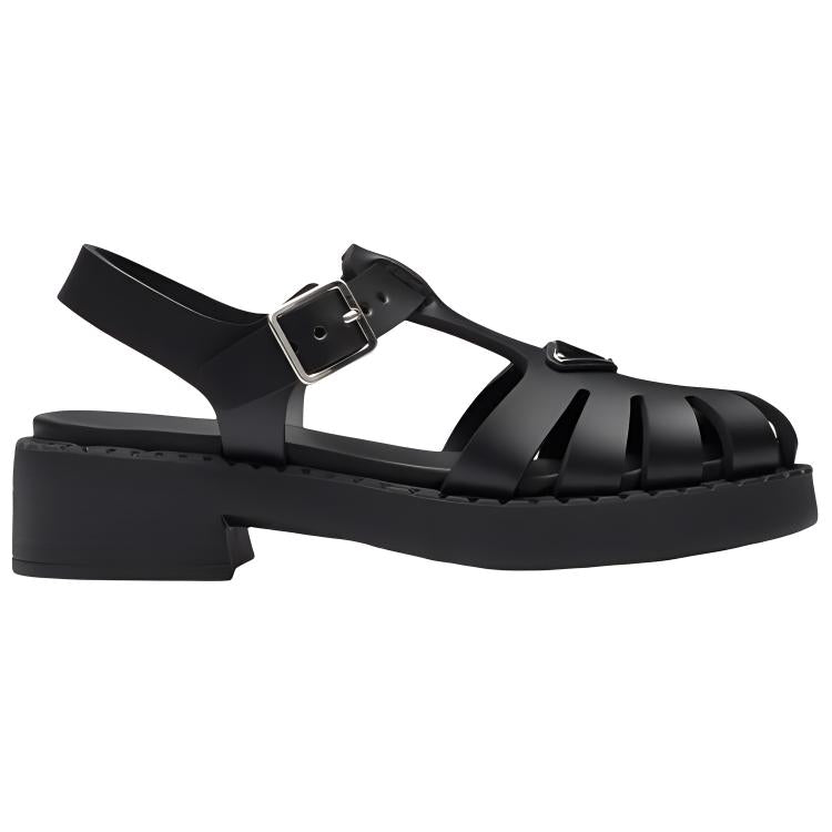 PRADA Roman Sandals Women's Black