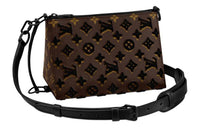 LOUIS VUITTON Triangle Messenger Monogram Tuffetage Black
