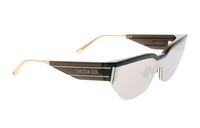 DIOR Acetate Irregular Shape Sunglasses Women's Brown