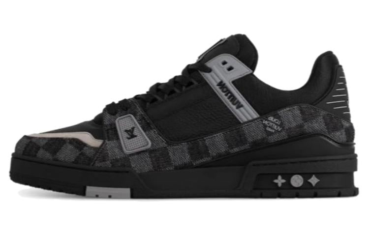 LOUIS VUITTON Trainer Durable Breathable Low-Top Casual Shoes Men's Black