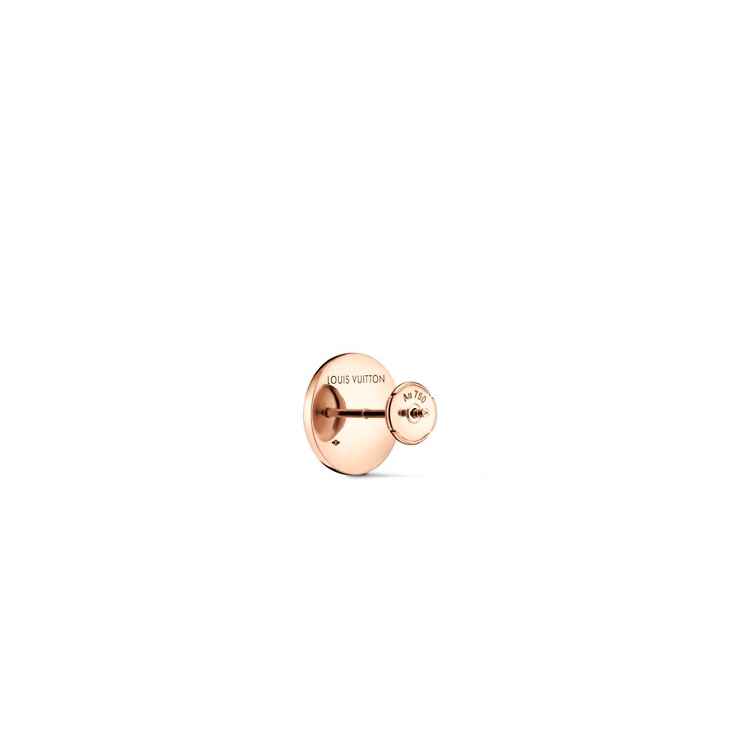 LOUIS VUITTON 18K Gold Stud Earrings Women's