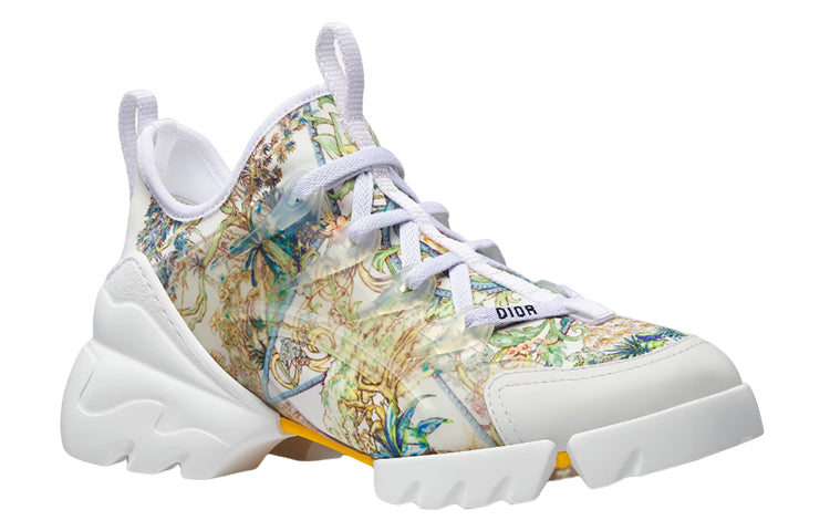 DIOR D-Connect Low-Top Casual Shoes Women's White