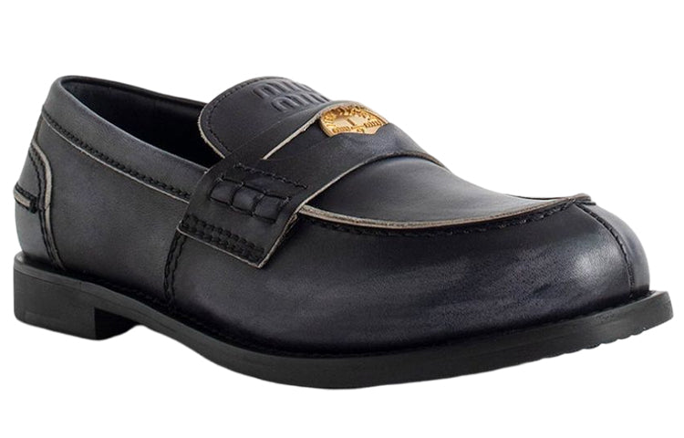 MIU MIU Loafers Women's Vintage Blue