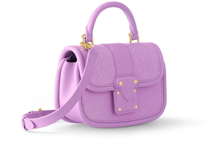 LOUIS VUITTON Epi Leather Shoulder Bag Crossbody Bag Handbag Regular Women's Purple