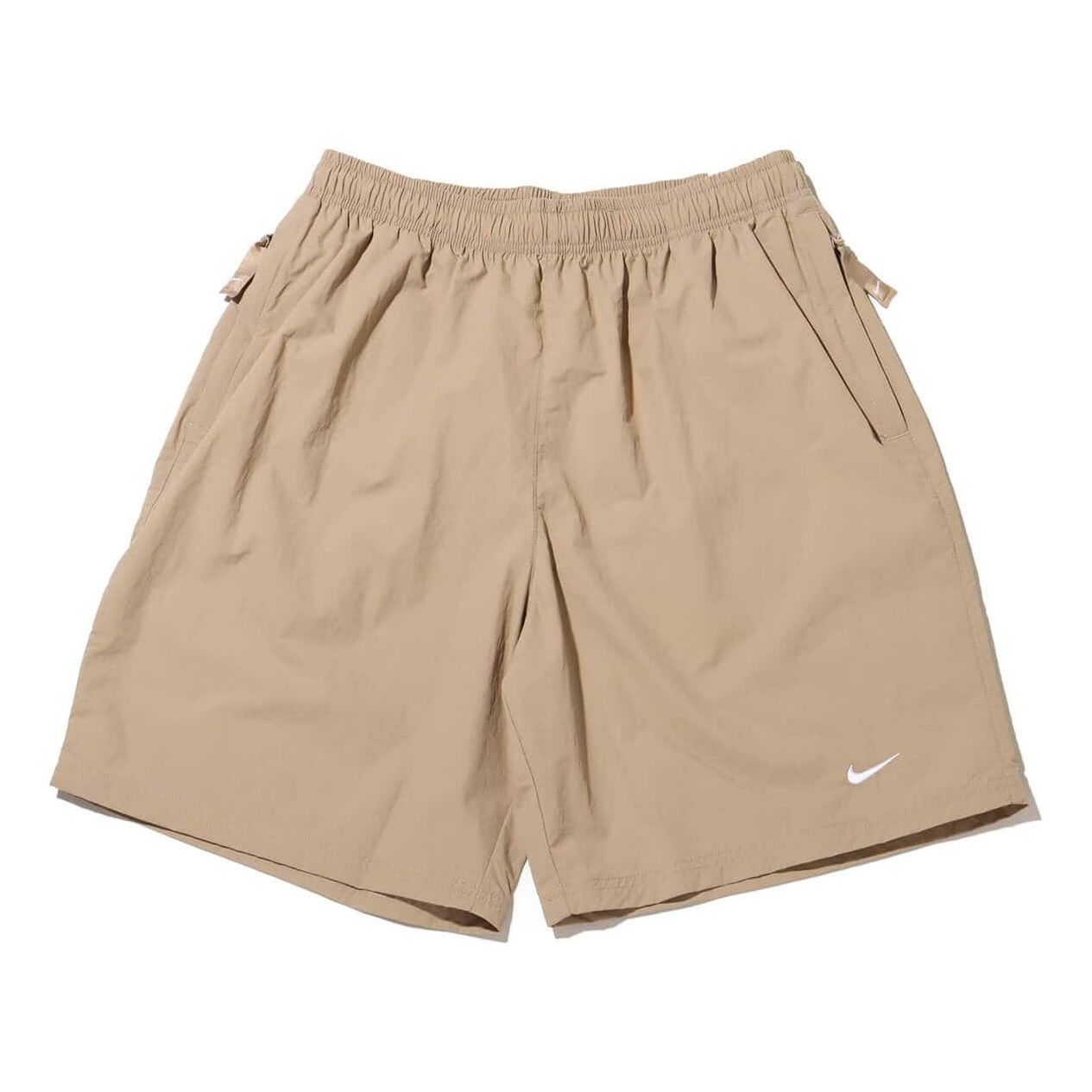 Nike Solo Swoosh Woven Shorts Asia Sizing 'Khaki' DX0750-247