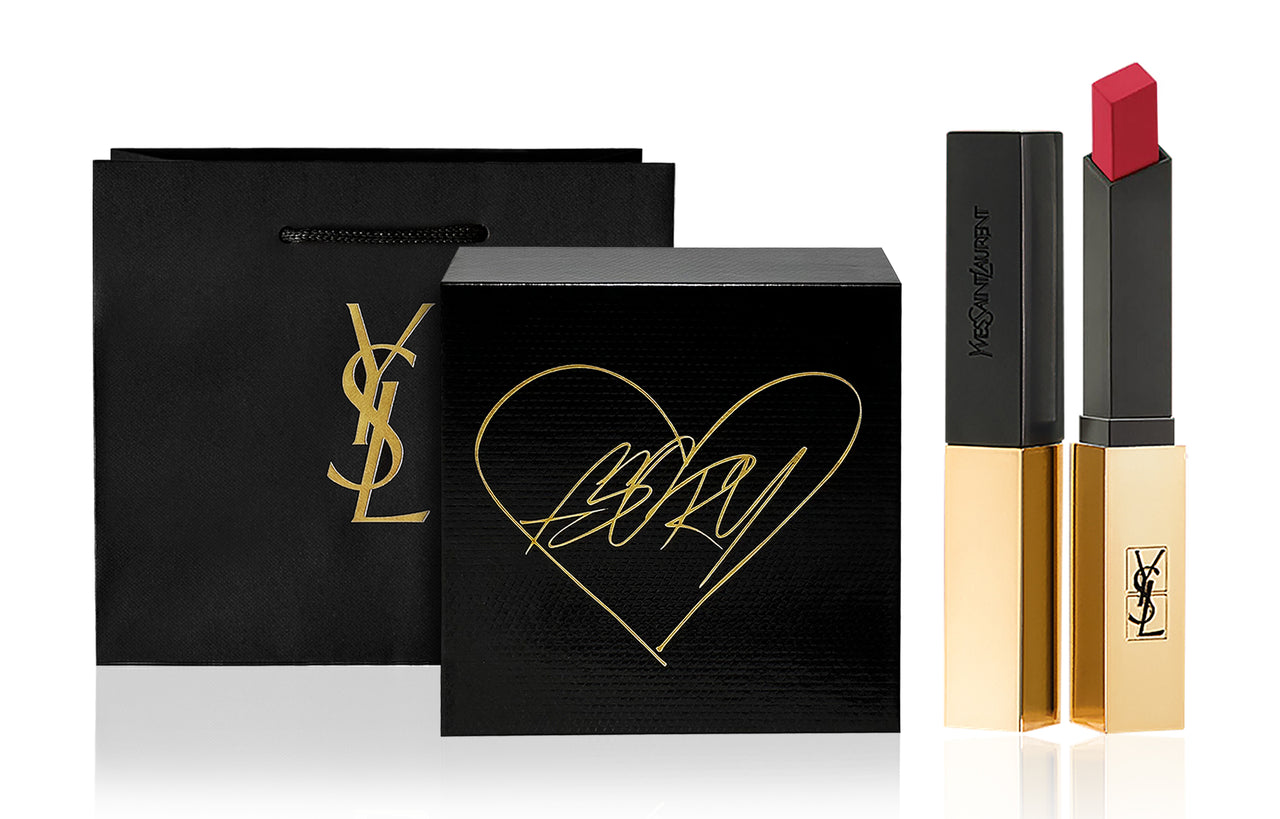SAINT LAURENT Black Gold Box Lipsticks Matte Easy To Blend Long-Lasting