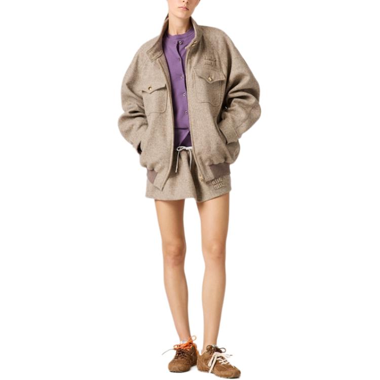 MIU MIU Chevron Jacket 'Khaki'