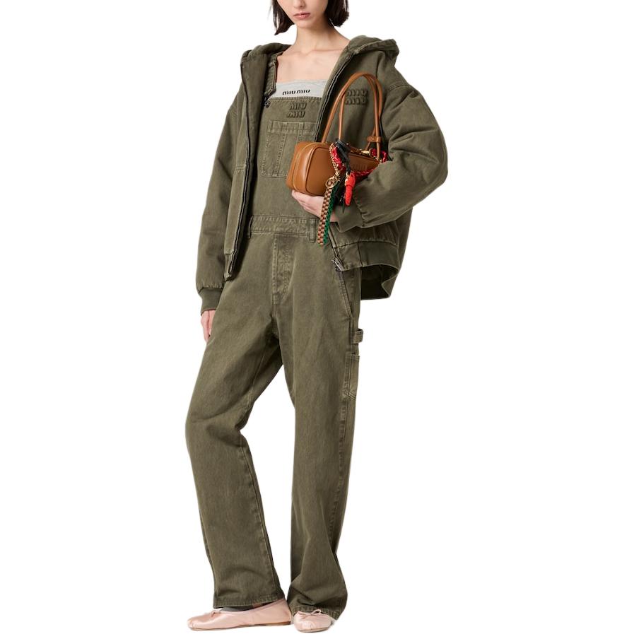 MIU MIU Jackets & Coats Women's Olive Green