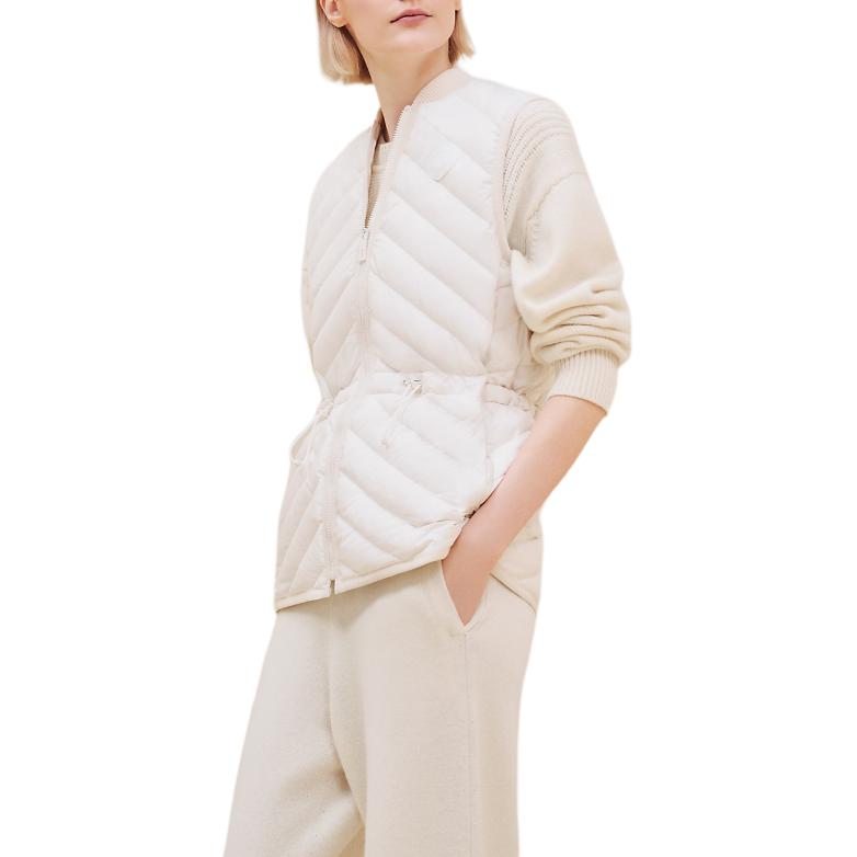HERMES FW24 Vest Women's White Mother Of Pearl