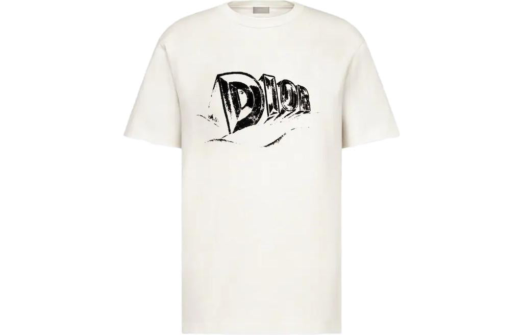 DIOR Quarterly New Products T-Shirts Men Ecru