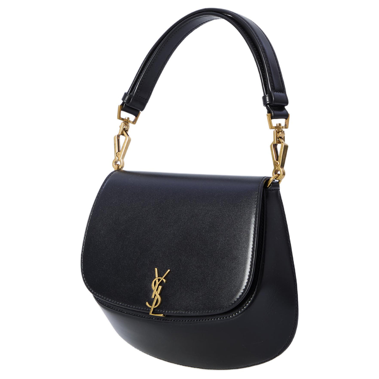 SAINT LAURENT Nolan Calfskin Handbag, Shoulder Bag Women's Black