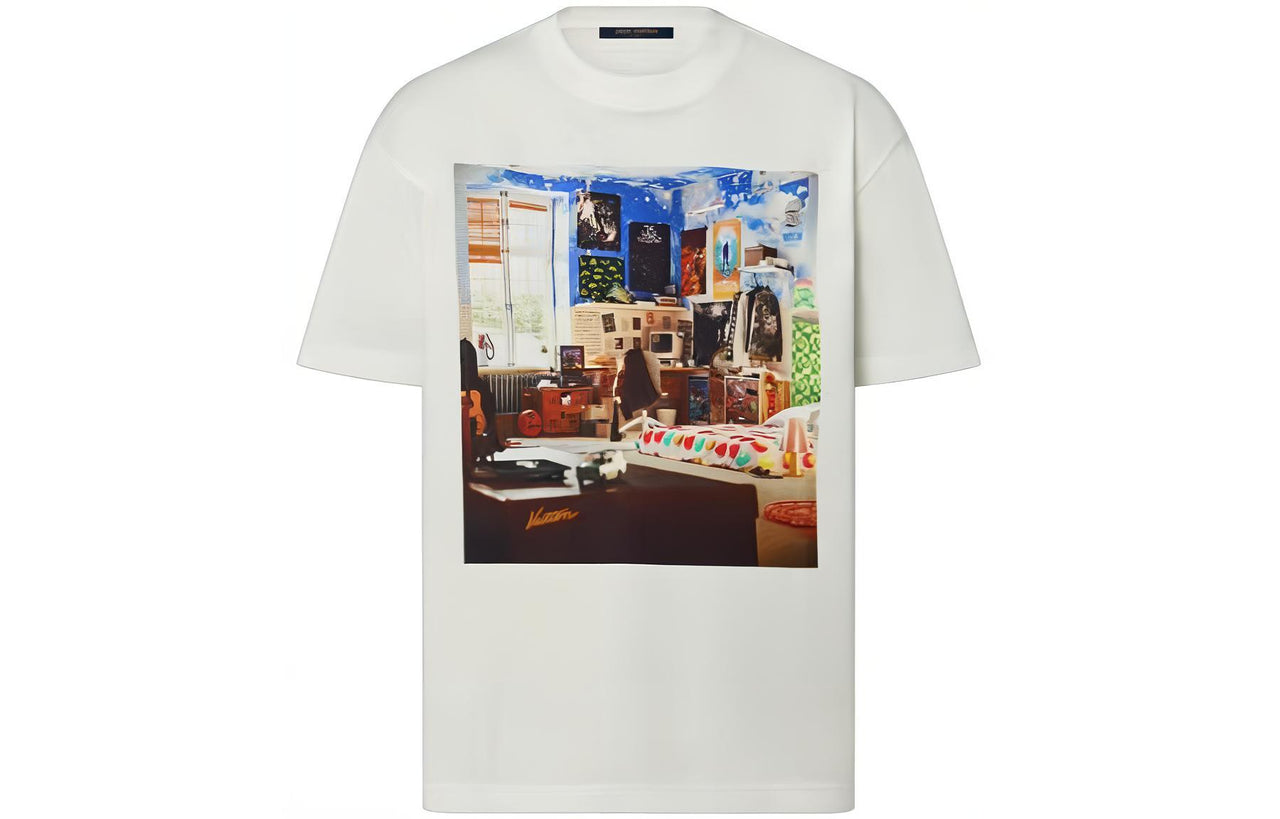 LOUIS VUITTON Printed Cotton T shirt
