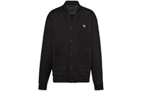 PRADA V-Neck Button-Up Sweashirt