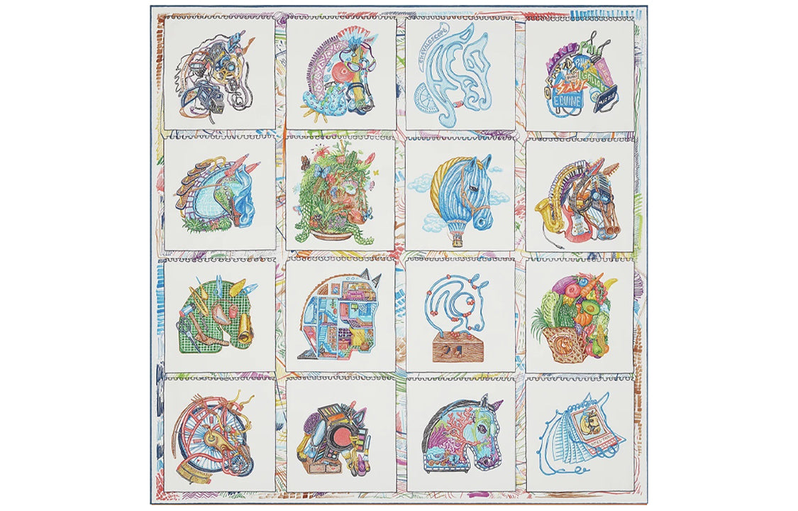 HERMES Silk Scarves Women's