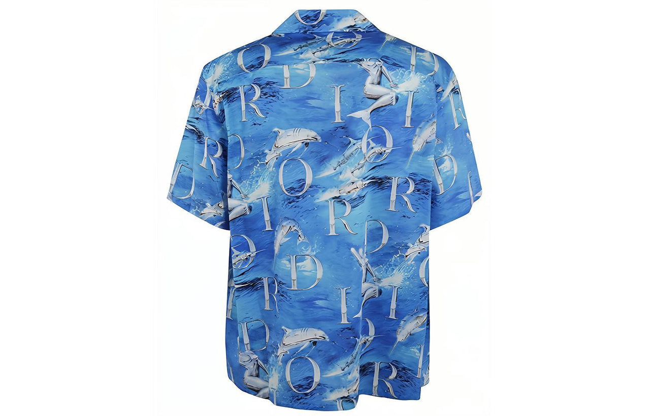 DIOR Dior Quarterly New Products Shirt Men's Blue