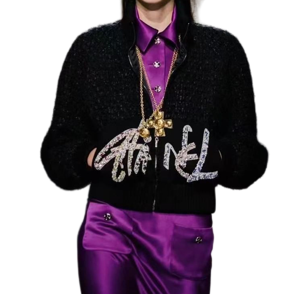 CHANEL Jackets Coats Women's Black