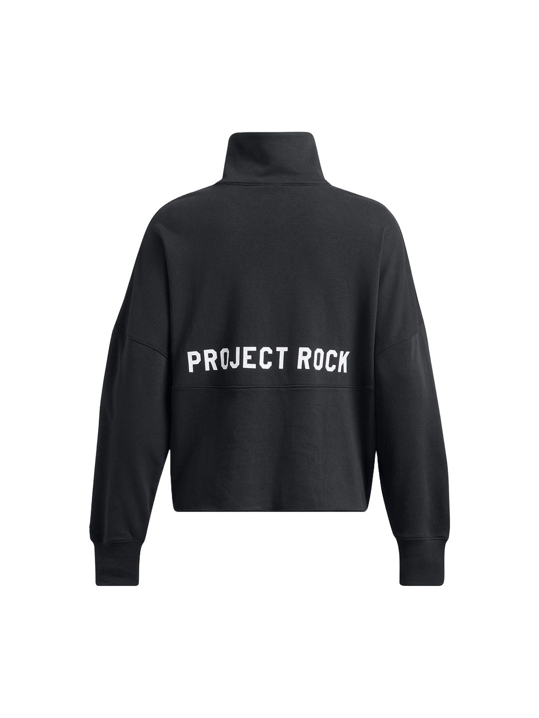 (WMNS) Under Armour Project Rock Half Zip Top 'Black' 1387760-001