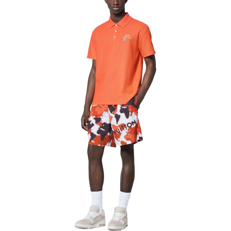 LOUIS VUITTON Polo Shirt Men's Orange
