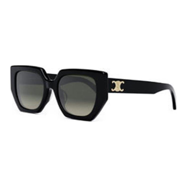 CELINE Irregular Shape Sunglasses Women's Black