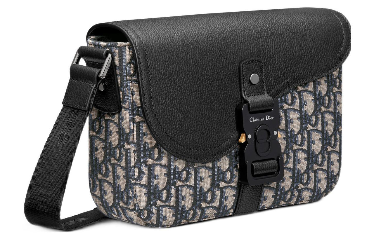 DIOR Cow Leather Saddle Bag, Messenger Bag, Crossbody Bag, Shoulder Bag Men's