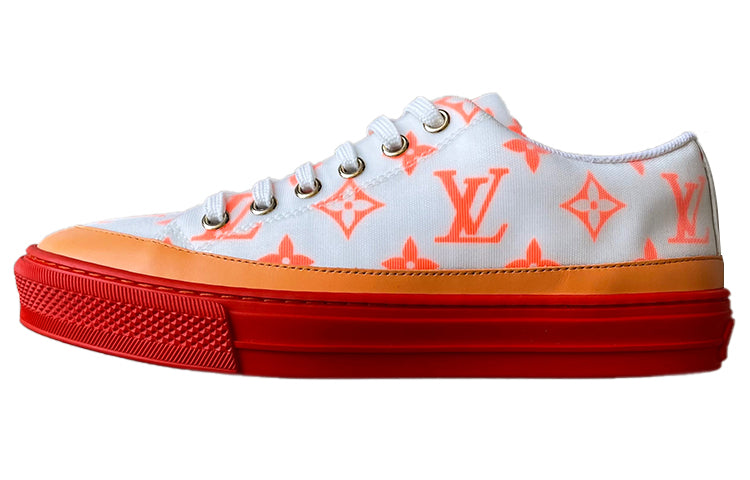 LOUIS VUITTON Stellar Sneakers 'White Orange Monogram' Women's