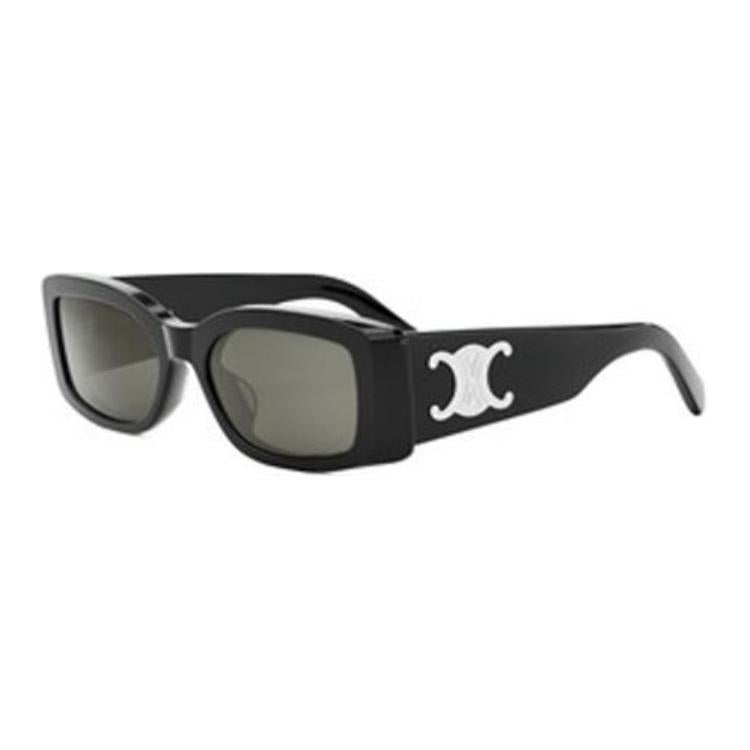 CELINE Rectangular Sunglasses Women's Black
