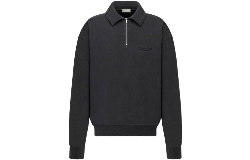 DIOR Half-Zipped Long-Sleeved Sweatshirt