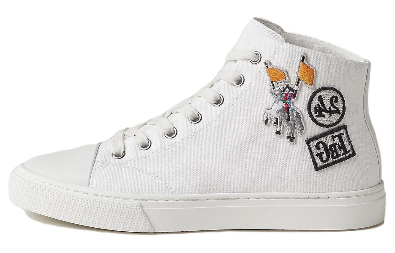HERMES Illico High Top Skateboard Shoes Women's White