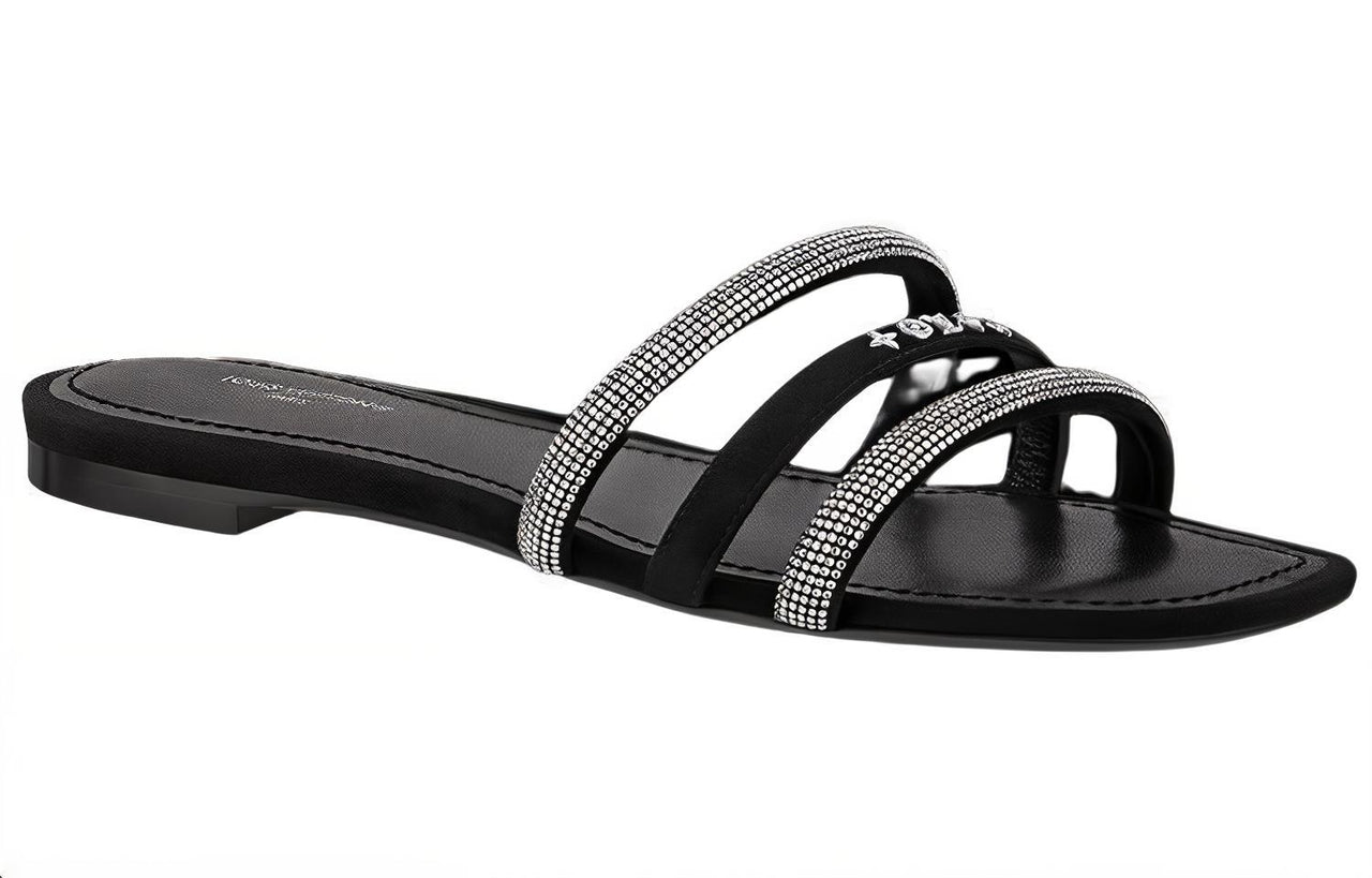 LOUIS VUITTON Appeal Stylish Sandals Women's Black