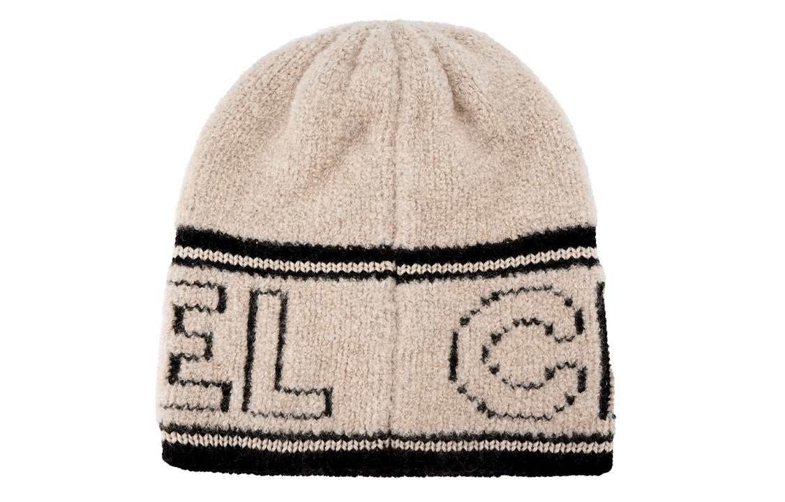 CHANEL Beanies Unisex Beige