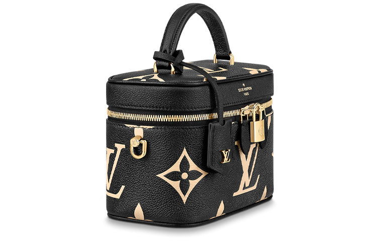LOUIS VUITTON Vanity Pm Black/Beige